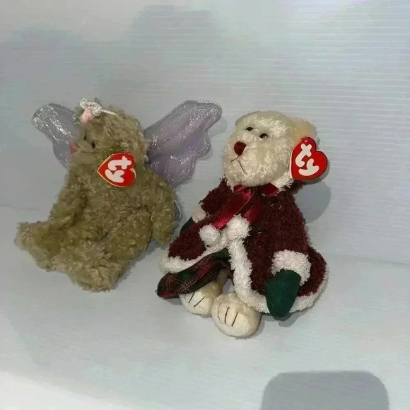 NWT!Lot of 2 TY Attic Treasures Collection Bears 2000Mrs.Santabear/1993Rafaella - Picture 2 of 16